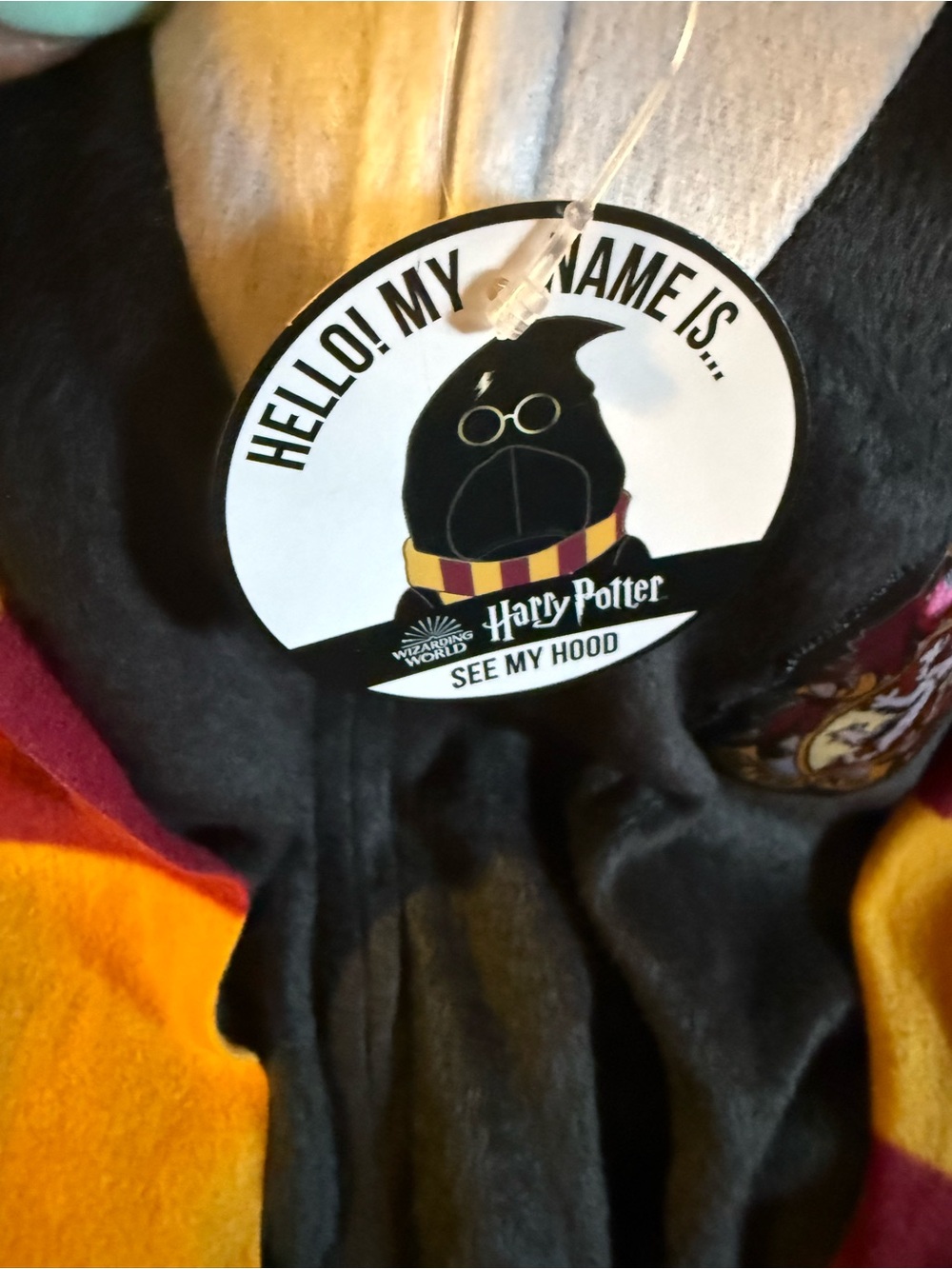 Warner Bros. Harry Potter Kids Hooded Pajamas - Black, Maroon & Gold